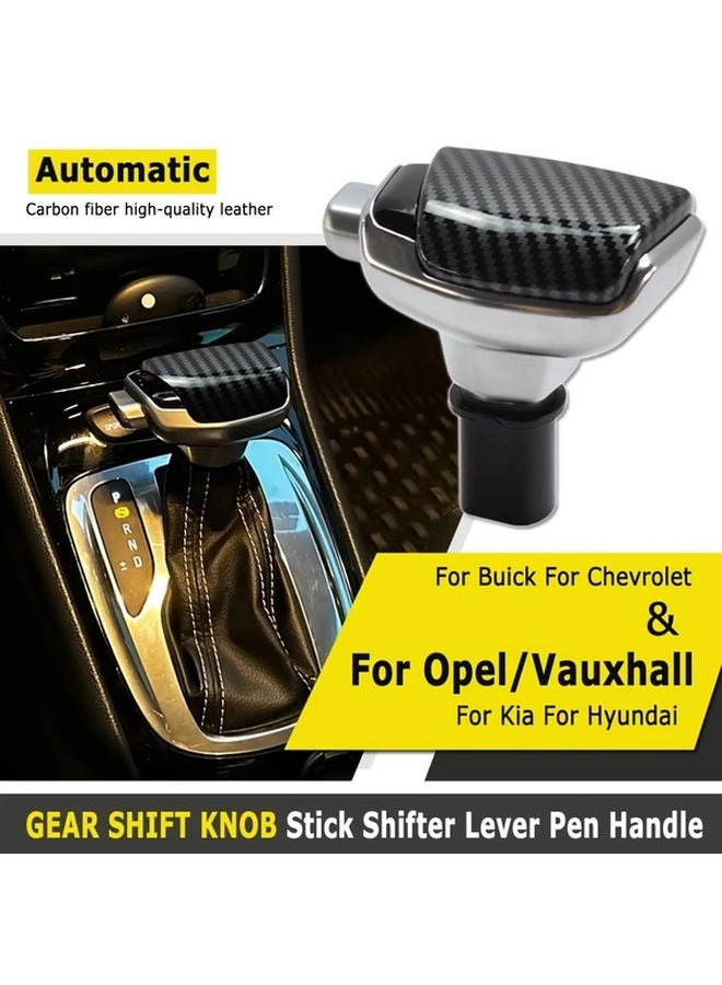 Carbon Fiber Automatic Gear Shift Lever Handle for Opel Insignia Astra Zafira Tourer Buick Regal Excelle GT Renault Koleos - Image 4